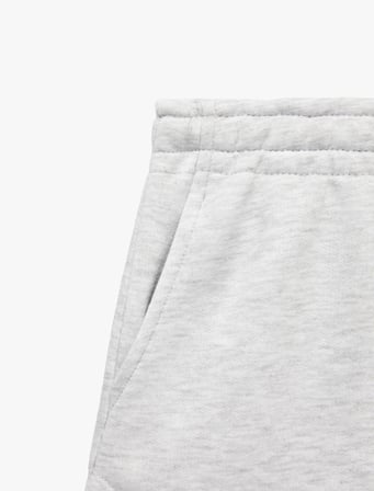 Düğme Detaylı Beli Lastikli Şort Pijama Altı