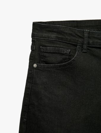 Normal Bel Pamuklu Cepli Slim Fit Jean Pantolon - Brad Jean