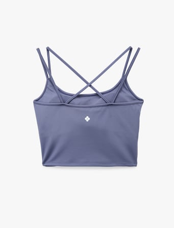 Slim Fit Çapraz İp Askılı Crop Spor Atlet