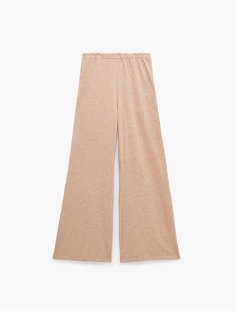 Beli Lastikli Rahat Kesim Simli Pijama Altı