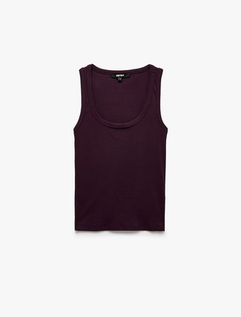 Slim Fit Pamuklu Kolsuz U Yaka Fitilli Atlet