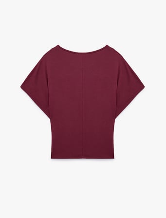 Rahat Kesim Kayık Yaka Yarasa Kol Modal Pijama Üstü