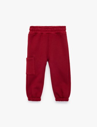 Beli Lastikli Şardonlu Cepli Jogger Eşofman Altı