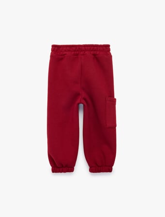 Beli Lastikli Şardonlu Cepli Jogger Eşofman Altı