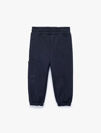 Beli Lastikli Şardonlu Cepli Jogger Eşofman Altı