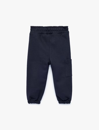 Beli Lastikli Şardonlu Cepli Jogger Eşofman Altı