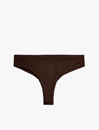 Pamuklu Dikiş Detaylı Brazilian Külot