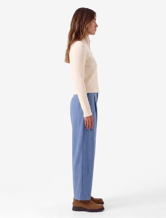 Regular Fit Pile Detaylı Cepli Barrel Kesim Pantolon