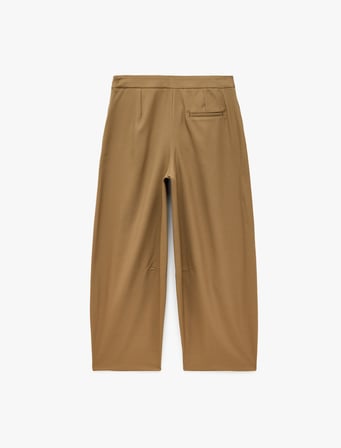 Regular Fit Pile Detaylı Cepli Barrel Kesim Pantolon