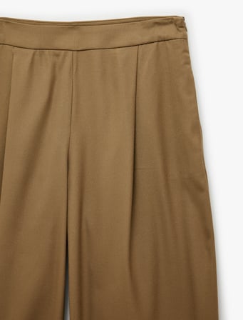 Regular Fit Pile Detaylı Cepli Barrel Kesim Pantolon
