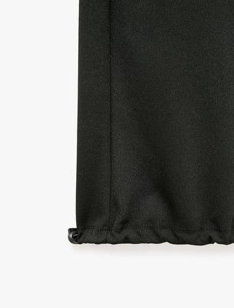 Normal Bel Lastikli Cepli Bol Kalıp Stoperli Paça Krep Scuba Balon Pantolon