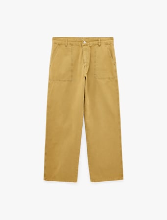 Cepli Bol Kesim Normal Bel Pamuklu Loose Fit Jean Pantolon