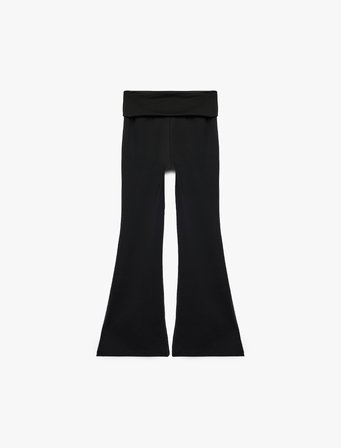 Beli Lastikli Slim Fit İspanyol Paça Tayt
