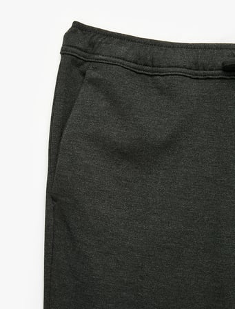 Pike Kumaş Cepli Viskon Karışımlı Beli Lastikli Bağcıklı Pantolon