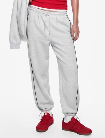 Beli Bağcıklı Biyeli Stoperli Balon Fit Oversize Jogger Eşofman Altı