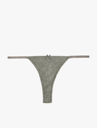 Kurdeleli Dokulu String Külot