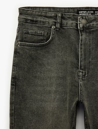 Pamuklu Normal Bel Cepli Tapered Jean Pantolon - Joe Jean