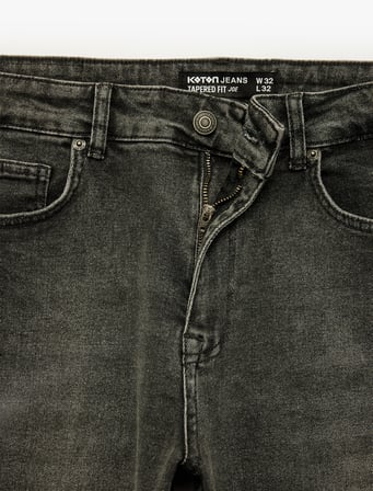 Pamuklu Normal Bel Cepli Tapered Jean Pantolon - Joe Jean