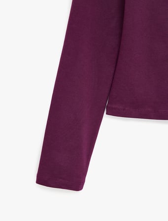 Pamuklu Slim Fit Bisiklet Yaka Uzun Kollu Düğmeli Hırka