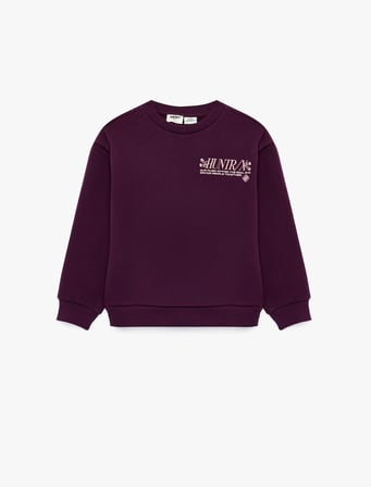 KPop Demon Hunters Baskılı Şardonlu Bisiklet Yaka Uzun Kollu Lisanslı Sweatshirt