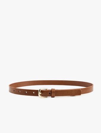 Metal Tokalı Suni Deri Kemer