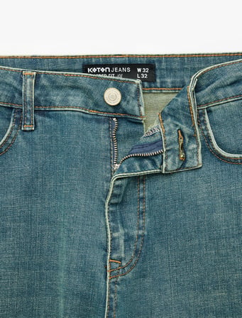 Regular Fit Cepli Pamuklu Tapered Jean Pantolon - Joe Jean