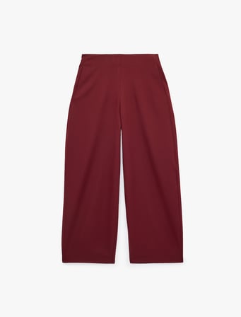 Yüksek Bel Cepli Bilek Boy Balon Fit Barrel Pantolon