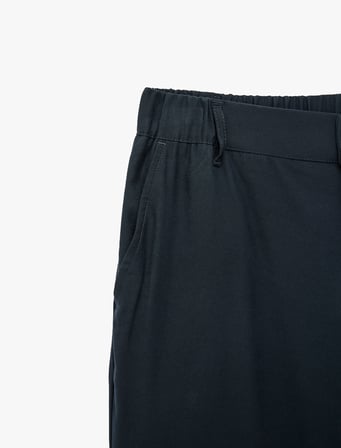 Regular Fit Cepli Beli Lastikli Düğmeli Viskon Kumaş Pantolon