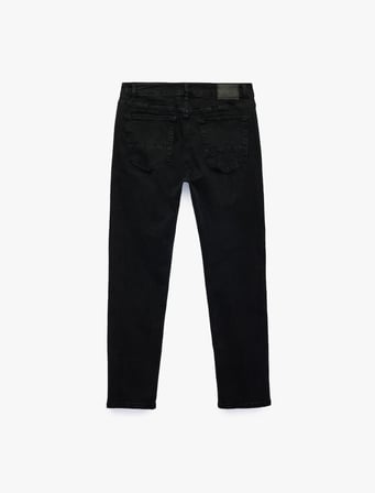 Pamuklu Normal Bel Cepli Slim Fit Jean Pantolon - Brad Jean