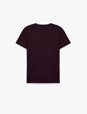 Pamuklu Kısa Kollu Bisiklet Yaka Basic Slim Fit Tişört
