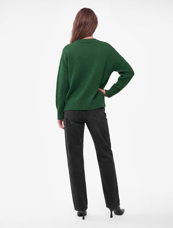 Oversize Triko Kazak Bisiklet Yaka Uzun Kollu