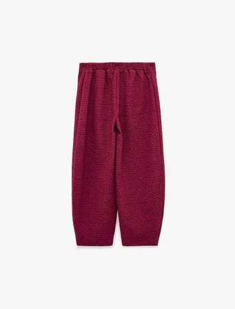Beli Lastikli Dokulu Bilek Boy Barrel Pantolon