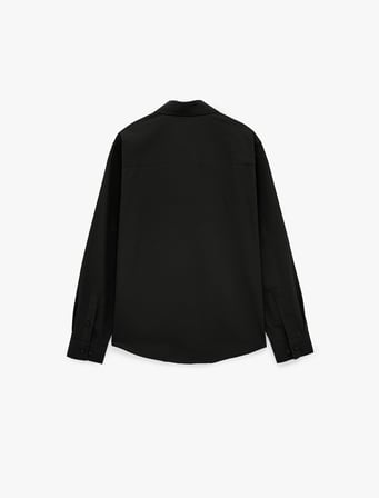 Regular Fit Pamuklu Klasik Yaka Uzun Kollu Poplin Gömlek