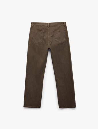 Normal Bel Cepli Pamuklu Tapered Pantolon