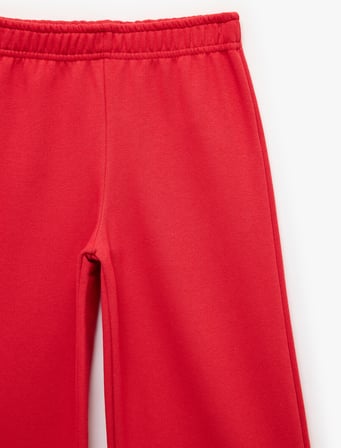 Beli Lastikli Geniş Paça Eşofman Altı