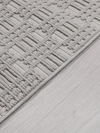Gri Çizgili Desenli Kaymaz Taban Yıkanabilir Halı Ultra Yumuşak Su Emici Dekoratif Lüks Salon Mutfak Koridor Çocuk Odası Halısı
