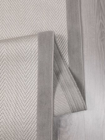 Vektör Sisal Halı Kaymaz Taban Silinebilir Yıkanabilir Modern Salon Mutfak Koridor Halısı Beyaz Gri