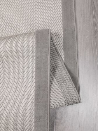 Vektör Sisal Halı Kaymaz Taban Silinebilir Yıkanabilir Modern Salon Mutfak Koridor Halısı Beyaz Gri