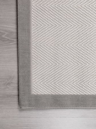 Vektör Sisal Halı Kaymaz Taban Silinebilir Yıkanabilir Modern Salon Mutfak Koridor Halısı Beyaz Gri