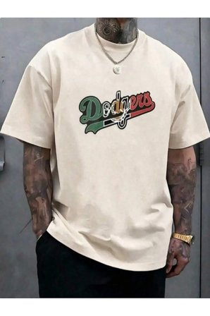 Erkek Dodgers Baskılı Tasarım Tshirt