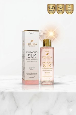 Folixia Argan & Kabak Çekirdeği Yağı Saç Bakım Serumu – Onarıcı ve Parlatıcı 100 ml