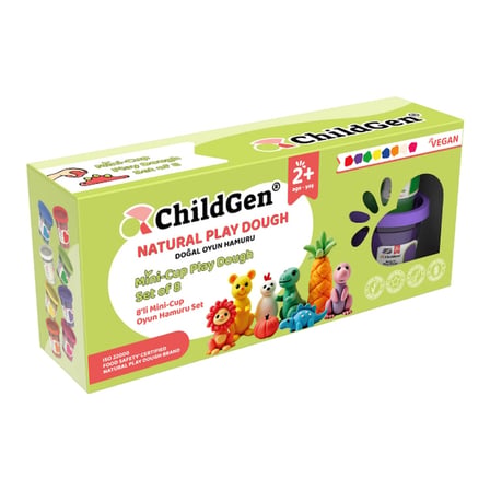 Childgen Oyun Hamuru 8'li Mini Cup Set 8 Adet 65 Gram Oyun Hamuru 421389