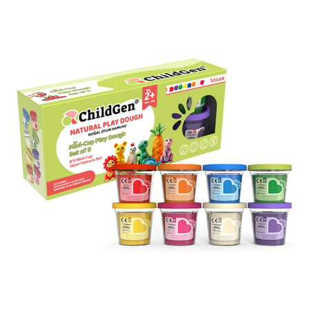 Childgen Oyun Hamuru 8'li Mini Cup Set 8 Adet 65 Gram Oyun Hamuru 421389