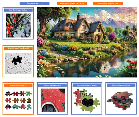 Nova Puzzle 1000 Parçalık Göl Kenarı Rüyası Puzzle - 41215