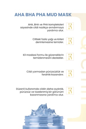 Sıfır Gözenek Siyah Nokta Mavi Kil Maskesi | AHA + BHA+PHA 100 ml