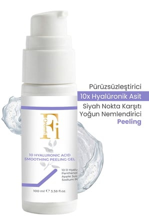 10 Farklı Hyalüronik Asit İçeren Pürüzsüzleştirici ve Yoğun Nemlendirici Jel Peeling 100 ml