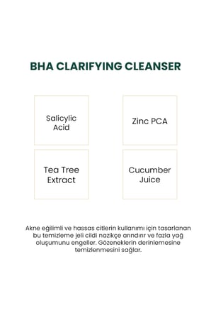 Salisilik Asit İçeren Yağ ve Siyah Nokta Karşıtı Arındırıcı BHA Yüz Temizleme Jeli 400 ml