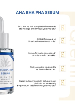 Gözenek Sıkılaştırıcı | Siyah Nokta Karşıtı | AHA + BHA+PHA Serum 30 ml