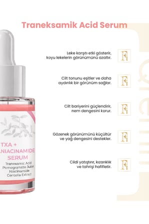 Traneksamik Acid - Niacinamide TXA Serum | Leke Karşıtı | Bariyer Güçlendirici | Yatıştırıcı | 30 ml
