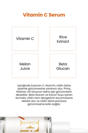 C Vitamini Serumu | Aydınlatıcı | Ton Eşitleyici | 30 ml